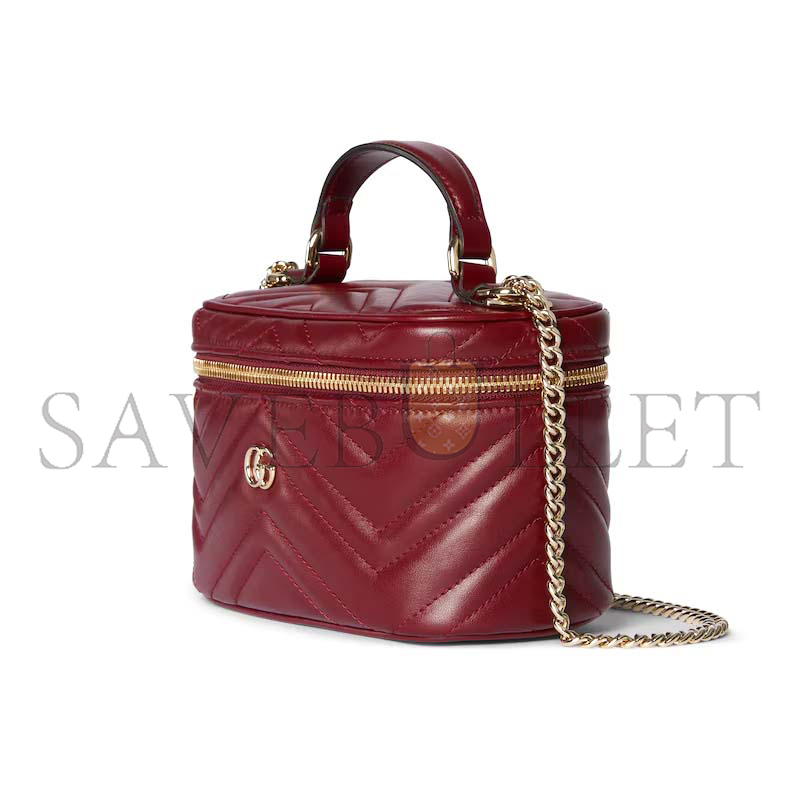 GUCCI GG MARMONT MINI VANITY BAG 837454 (19*11.5*9cm) GUCCI GG MARMONT MINI VANITY BAG 837454 (19*11.5*9cm)